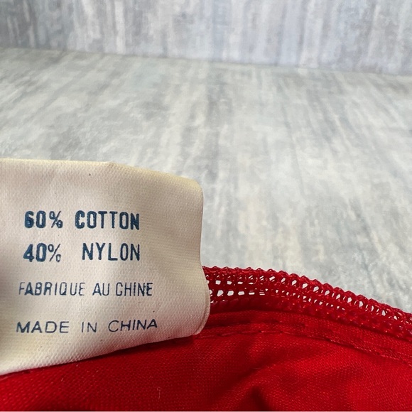 Vintage Cummins Snapback Trucker Hat Cap Corduroy Red Adjustable - Picture 10 of 12